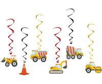 Dekoracja wisząca świderki Plac Budowy, 6 elementów