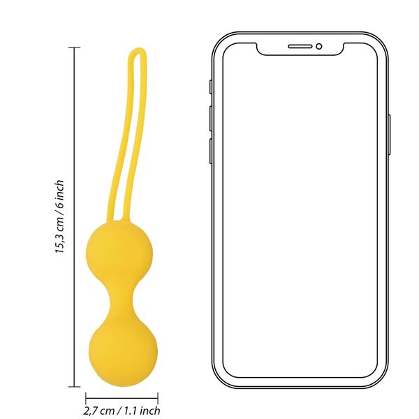 Kegel Ball Exercise Set - Lemonade Yellow zdjęcie 10