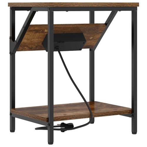 Stolik nocny 2 pcs Wędzony dąb 38 x 30 x 48 cm na Arena.pl