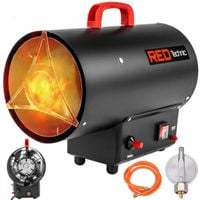 NAGRZEWNICA GAZOWA NA BUTLĘ DMUCHAWA DUŻA MOC 25 KW + WĄŻ REDUKTOR