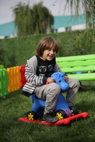 bujak dla dzieci Konik - zielony na Arena.pl