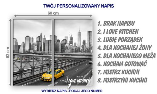 SZKLANA DESKA NA KUCHENKĘ 2x30x52 045C MIASTO na Arena.pl