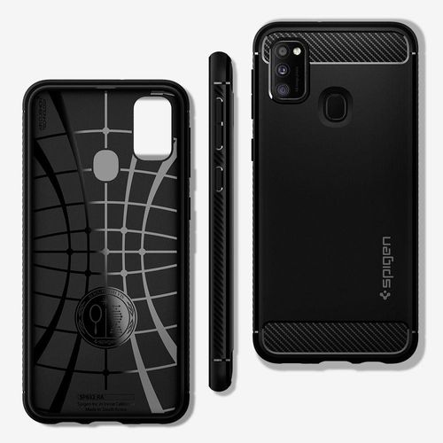 Spigen Rugged Armor Galaxy M21 Matte Black na Arena.pl