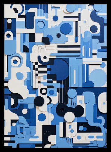 Plakat 25x35cm Niebieski Labirynt na Arena.pl