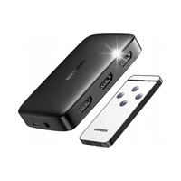Przełącznik Switch Ugreen CM332 3w1 HDMI 1.4 4K 30Hz Czarny