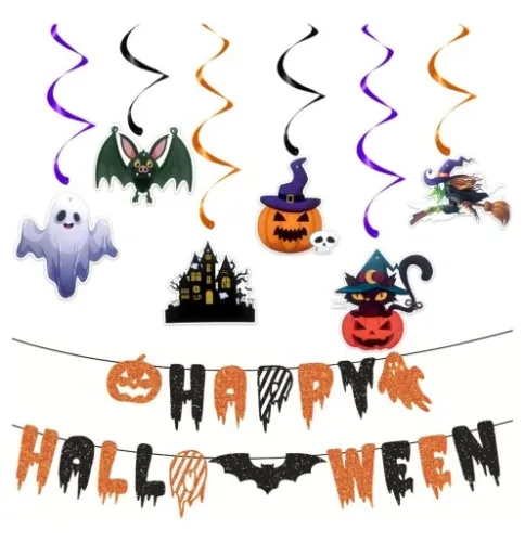 Girlanda Dekoracja na Imprezę Halloweenową Spiralna na Arena.pl