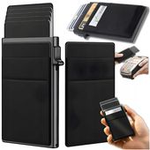 PORTFEL MĘSKI ALUMINIOWY ETUI NA KARTY CARD HOLDER OCHRONA RFID BLOKADA