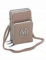 Victoria J torebka rowerówka portfel etui na telefon beż brzoskwinia VJ2005