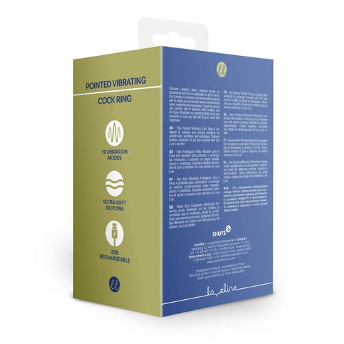 pointed vibrating cock ring - baltic blue na Arena.pl