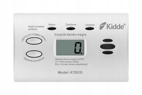Czujnik tlenku węgla (czadu) KIDDE K7DCO na Arena.pl