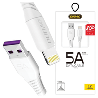 dudao przewód kabel usb / lightning 3a 1m biały (l2l 1m white)