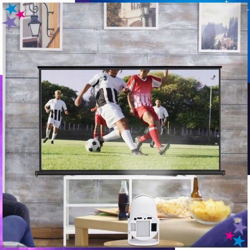 PROJEKTOR RZUTNIK MINI PRZENOŚNY ANDROID LED WIFI FULL HD SMART TV na Arena.pl