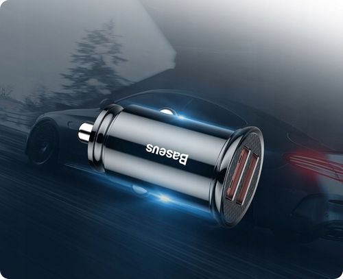 BASEUS SZYBKA ŁADOWARKA SAMOCHODOWA DO TELEFONU 30W 2x USB 5A QC 3.0 AFC na Arena.pl