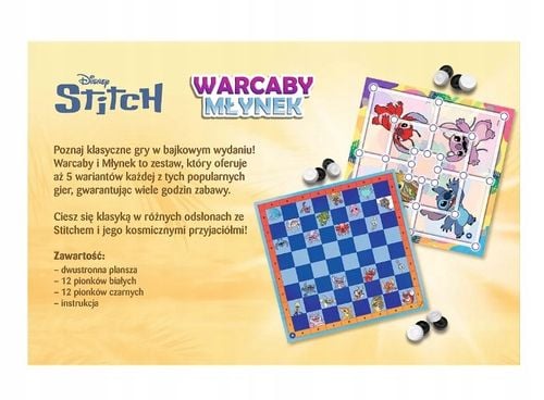 gra warcaby i młynek lilo i stitch 02799 na Arena.pl