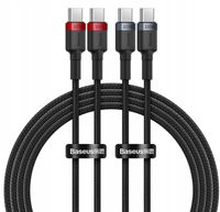 KABEL BASEUS CAFULE USB-C 100W 2M 2SZT DO ŁADOWANIA I TRANSFERU DANYCH