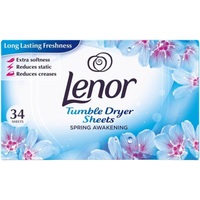 lenor spring awakening chusteczki zapachowe do suszarki bębnowej 34 szt.