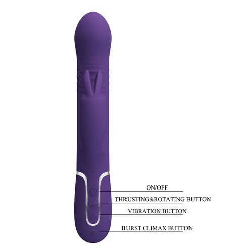 Pretty Love - Coale Dark Purple, 7 Vibration Functions 4 Rotation Function na Arena.pl