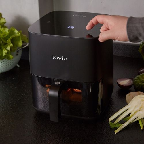 FRYTKOWNICA BEZTŁUSZCZOWA AIR FRYER FRYTOWNICA LOVIO 5L 8 PROGRAMÓW na Arena.pl