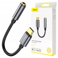 Adapter audio Baseus L54 USB-C + mini jack 3,5mm (szary)