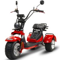 Skuter elektryczny BILI COCO TRÓJKOŁOWY HM SPORT HM7 2x2000W 60V20Ah -czerw