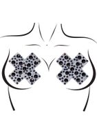 X Factor Nipple Jewels Sticker Black