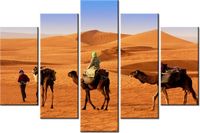 100CM 150CM OBRAZ 5 ELEM PODRÓŻ PO PUSTYNI ŚCIENNY