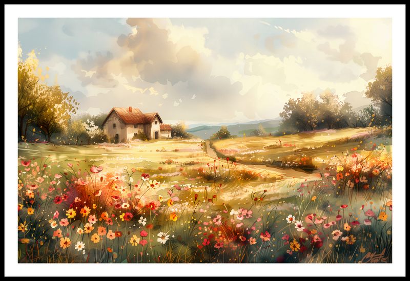 Plakat 86,4x56,8cm Sielski Domek zdjęcie 3