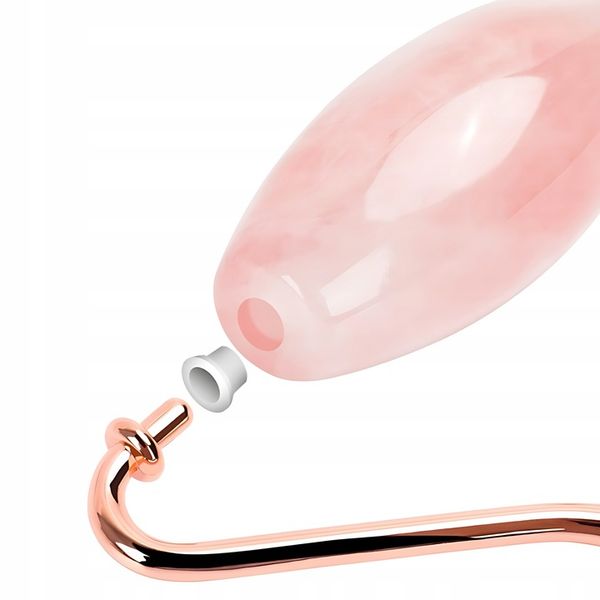 ROLLER WAŁEK KWARCOWY DO TWARZY + KAMIEŃ GUA SHA DO MASAŻU TWARZY I CIAŁA zdjęcie 9