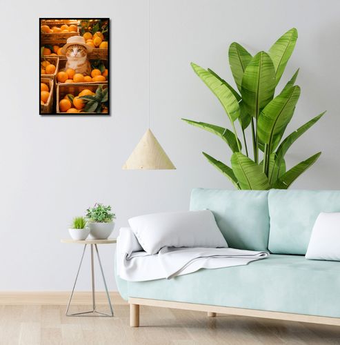 Plakat 40x55cm Kot w Pomarańczach na Arena.pl