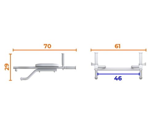 poręcze zdejmowane czarny MAŁPISZON na Arena.pl