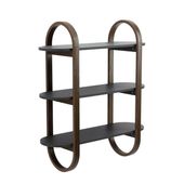 Szafka wisząca Bellwood czarny/orzech