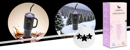 DUŻY Kubek Termiczny ze STALOWĄ SŁOMKĄ do Auta na Kawę Herbatę Zimne Napoje na Arena.pl