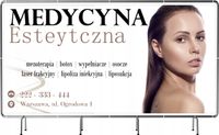 BANER REKLAMOWY 130x80 cm plandeka duży wybór wzorów MEDYCYNA ESTETYCZNA