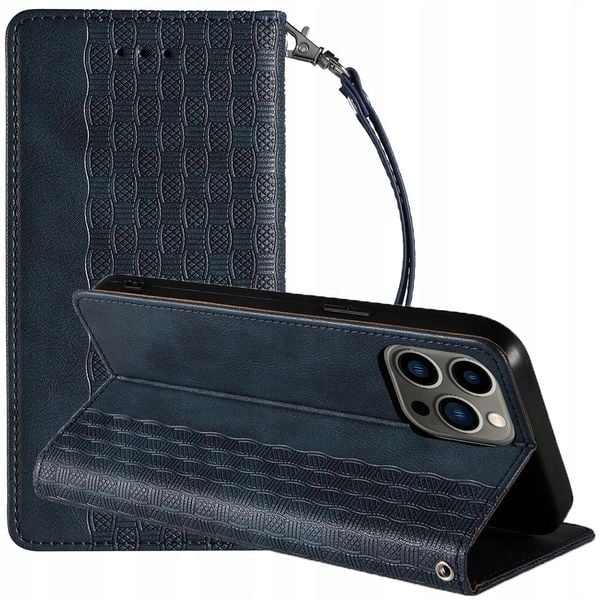 magnet strap case etui do iphone 13 pro max pokrowiec portfel + mini zdjęcie 1
