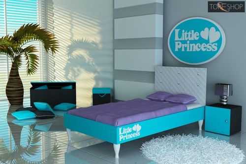łóżko 140x80 little princess basic crystal na Arena.pl