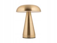 LAMPA STOŁOWA GRZYBEK LED ZŁOTA BEZPRZEWODOWA 20,5 CM x 15,5 CM
