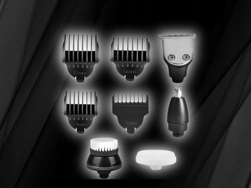 Golarka Męska 5W1 Maszynka do Golenia Brody, Włosów i Głowy - Trymer Alpha na Arena.pl