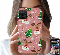 ETUI DO SAMSUNG A12 / M12 - ŚWIĄTECZNE RENIFERY CHOINKI LASKA WZORY