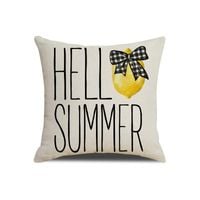 poszewka na poduszkę 45 x 45 cm cytrynowe hello summer pod160