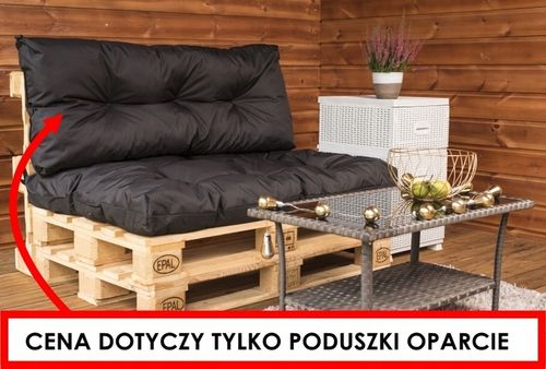 MAX GRUBA poduszka na paletę do ogrodu 120x50 czar na Arena.pl