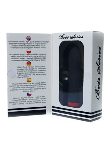 stymulator rechargeable silicone touch vibrator usb 10 functions   black na Arena.pl
