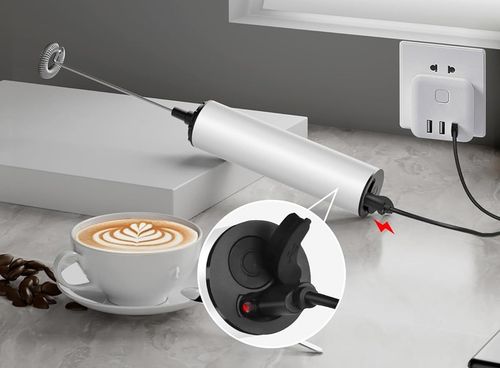 RĘCZNY SPIENIACZ MIKSER DO MLEKA KAWY ELEKTRYCZNY MINI BLENDER 11000 na Arena.pl