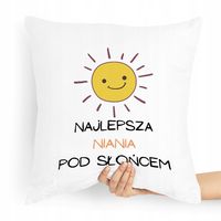 Prezent Poduszka Dla Niani Opiekunka Najlepsza Pod Z Nadrukiem Ze Zdjęciem