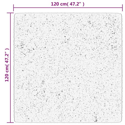 Dywan HUARTE z krótkim włosiem, piaskowy, 120x120 cm na Arena.pl