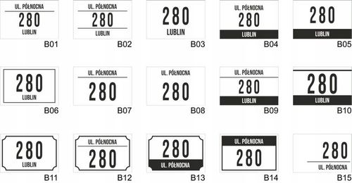 Tabliczka Numer domu Tablica ADRESOWA ALUMINIOWA | NUMER NA DOM |32x21| na Arena.pl