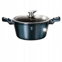 GARNEK GRANITOWY z pokrywką 20CM 2,5L indukcja gaz