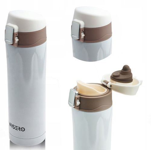 KUBEK TERMICZNY TERMOS na herbatę kawę z ustnikiem BLOKADA PRÓŻNIOWY STAL na Arena.pl