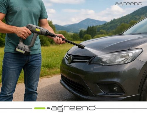 Myjka Ciśnieniowa 60B Akumulatorowa elektryczna 2x2AH MOCNA AGREENO na Arena.pl