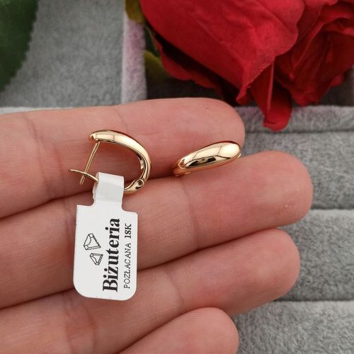 ZŁOTE KOLCZYKI TRADYCYJNE SUBTELNE ANGIELSKIE ELEGANCKIE DLA KOBIETY na Arena.pl