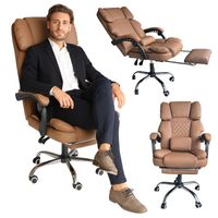 Fotel biurowy Master Prestige z podnóżkiem USB